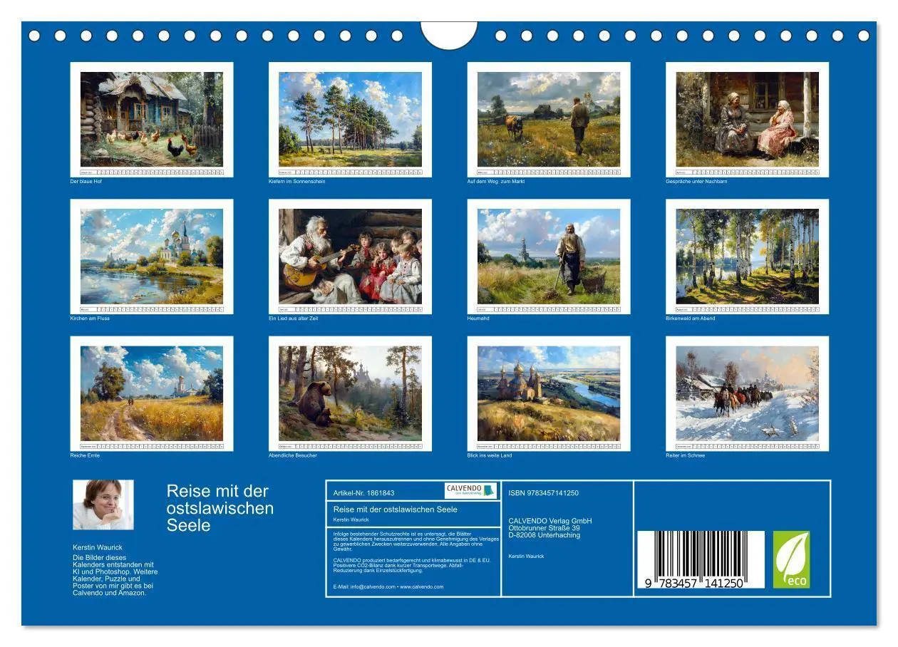 Bild: 9783457141250 | Reise mit der ostslawischen Seele (Wandkalender 2025 DIN A4 quer),...