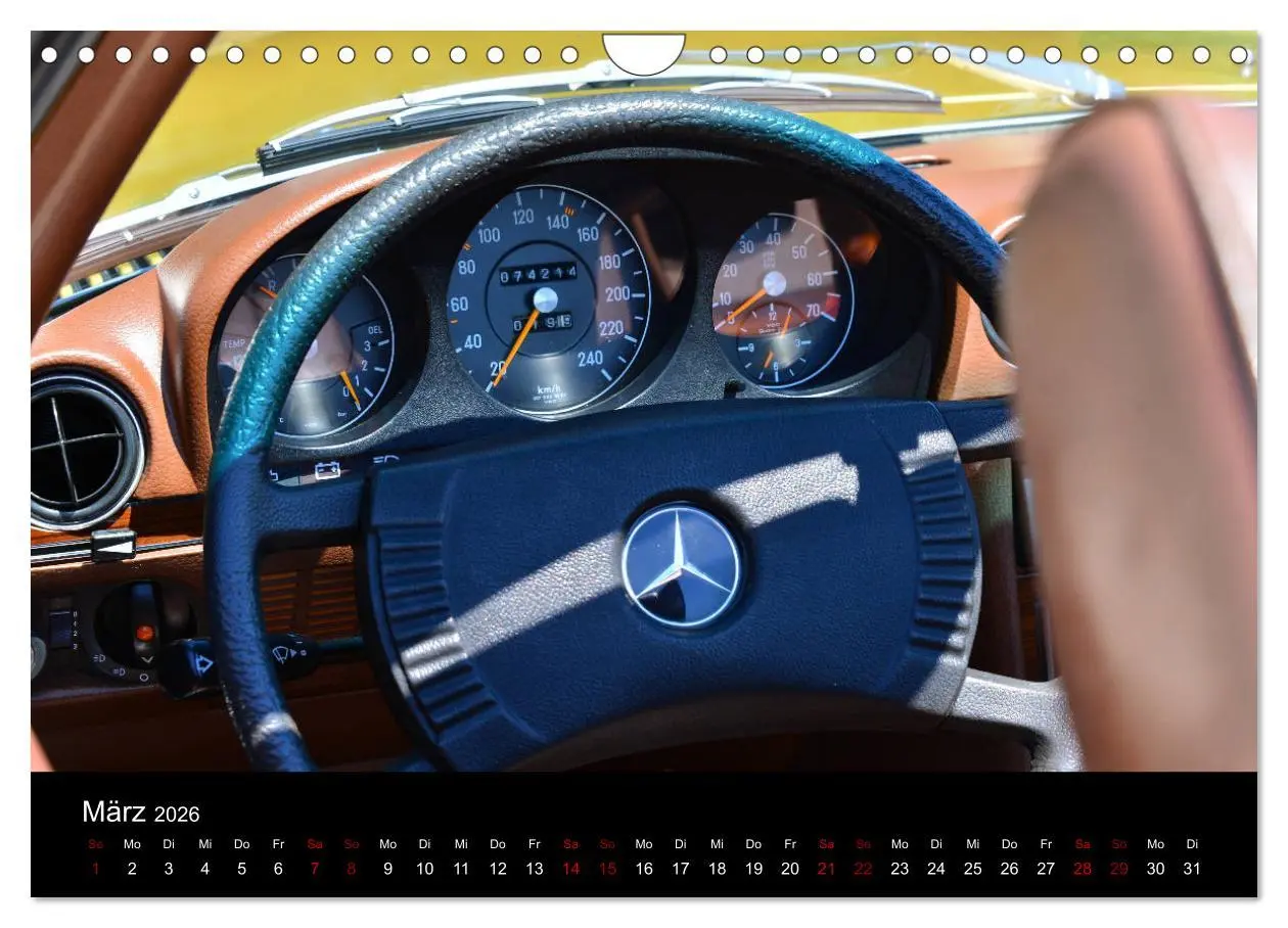 Bild: 9783457901250 | Mercedes SL W107 - zeitlose Eleganz (Wandkalender 2026 DIN A4...
