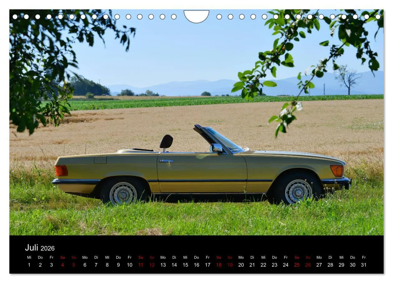 Bild: 9783457901250 | Mercedes SL W107 - zeitlose Eleganz (Wandkalender 2026 DIN A4...