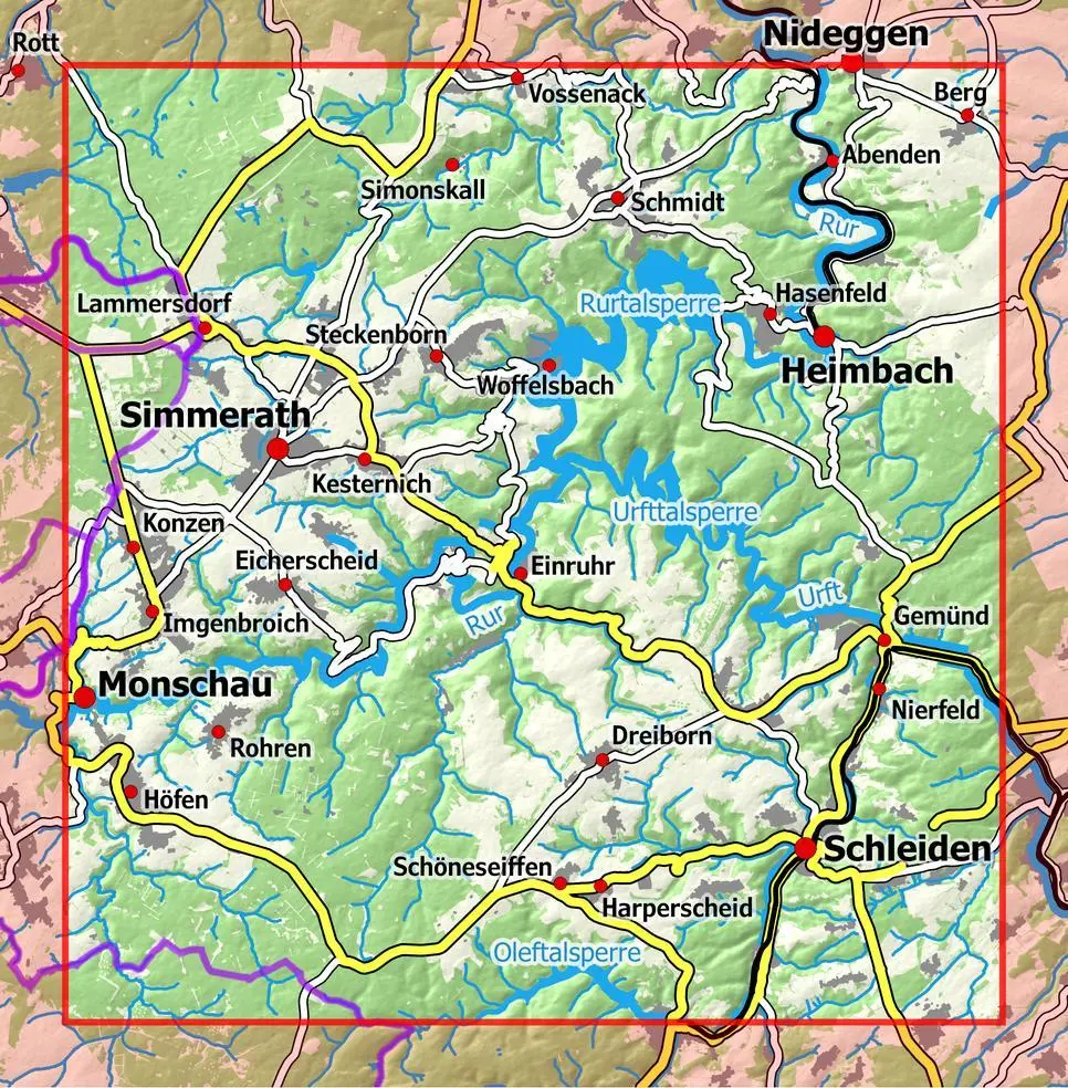 Bild: 9783960991250 | Eifelwandern 3 - Nationalpark Eifel, Rureifel 1 : 25 000 | NaturNavi