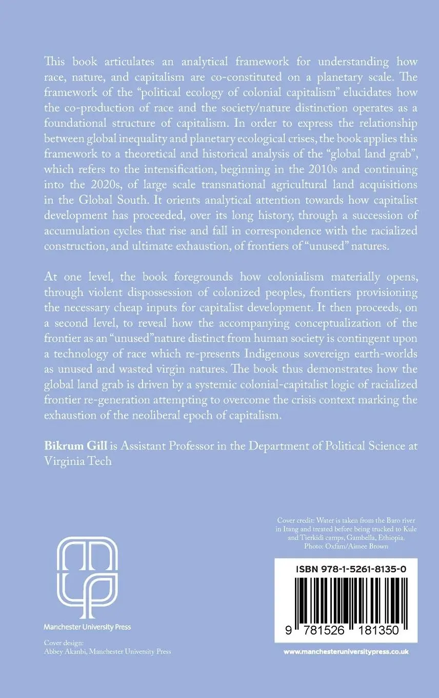 Rückseite: 9781526181350 | The political ecology of colonial capitalism | Bikrum Gill | Buch