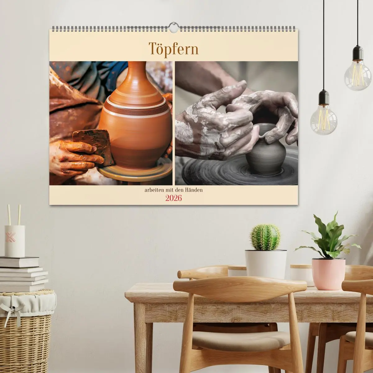 Bild: 9783457511350 | Töpfern arbeiten mit den Händen (Wandkalender 2026 DIN A2 quer),...