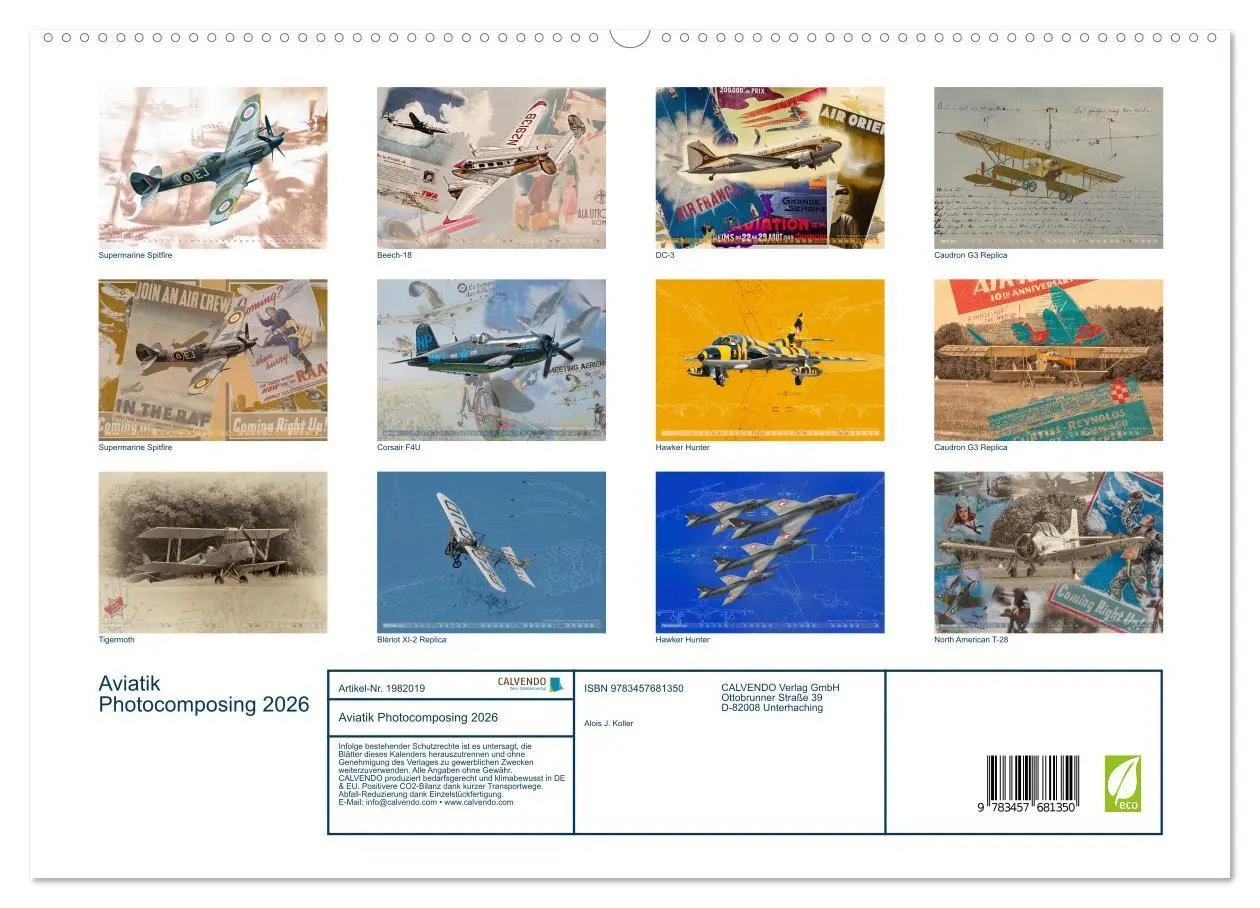 Bild: 9783457681350 | Aviatik Photocomposing 2026 (hochwertiger Premium Wandkalender 2026...