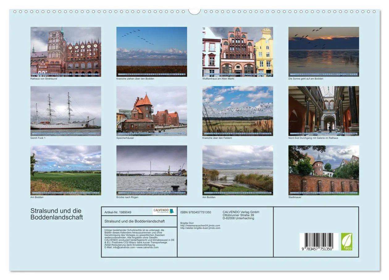 Bild: 9783457751350 | Stralsund und die Boddenlandschaft (hochwertiger Premium...