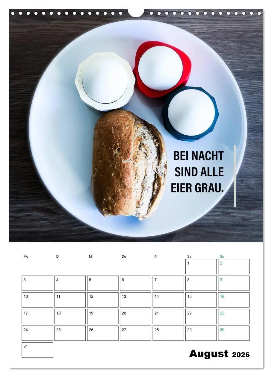 Bild: 9783516391350 | Mit Eiern durch's Jahr. (Wandkalender 2026 DIN A3 hoch), CALVENDO...