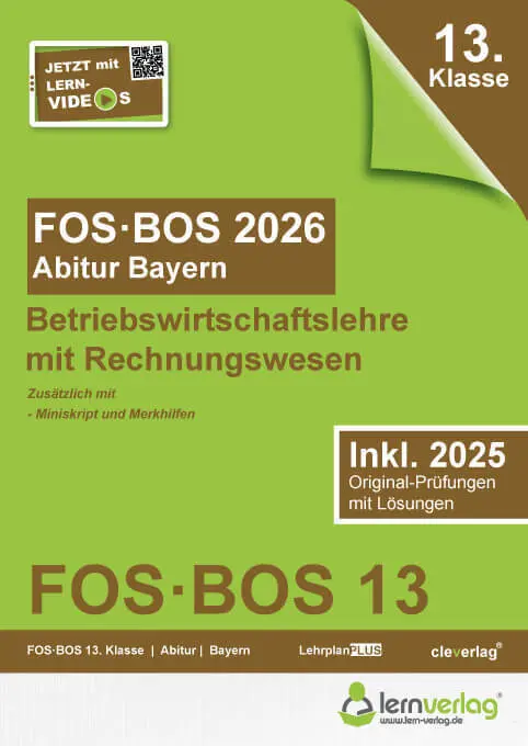 Cover: 9783743001350 | Abiturprüfung FOS/BOS Bayern 2026 Betriebswirtschaftslehre mit...