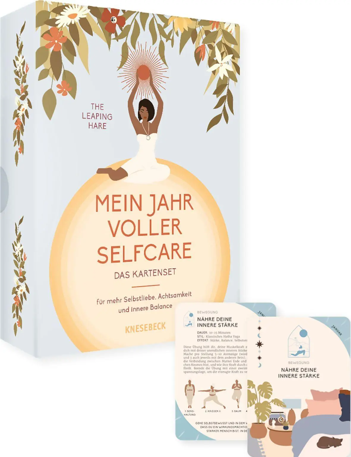 Cover: 9783989621350 | Mein Jahr voller Selfcare - Das Kartenset | Leaping Hare | Box | 96 S.