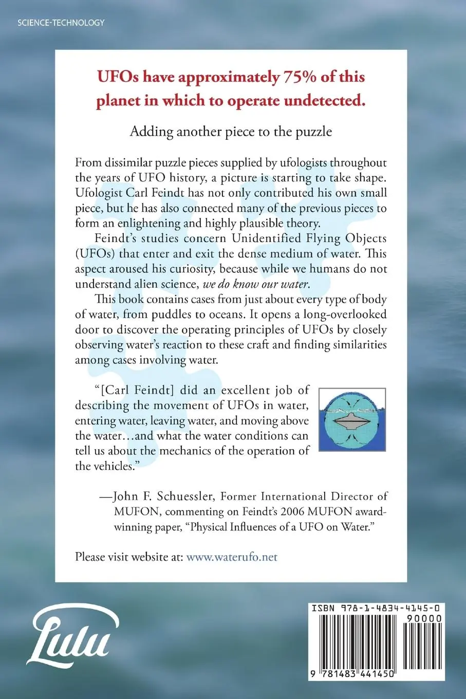 Rückseite: 9781483441450 | UFOs and Water | Carl W. Feindt | Taschenbuch | Englisch | 2016