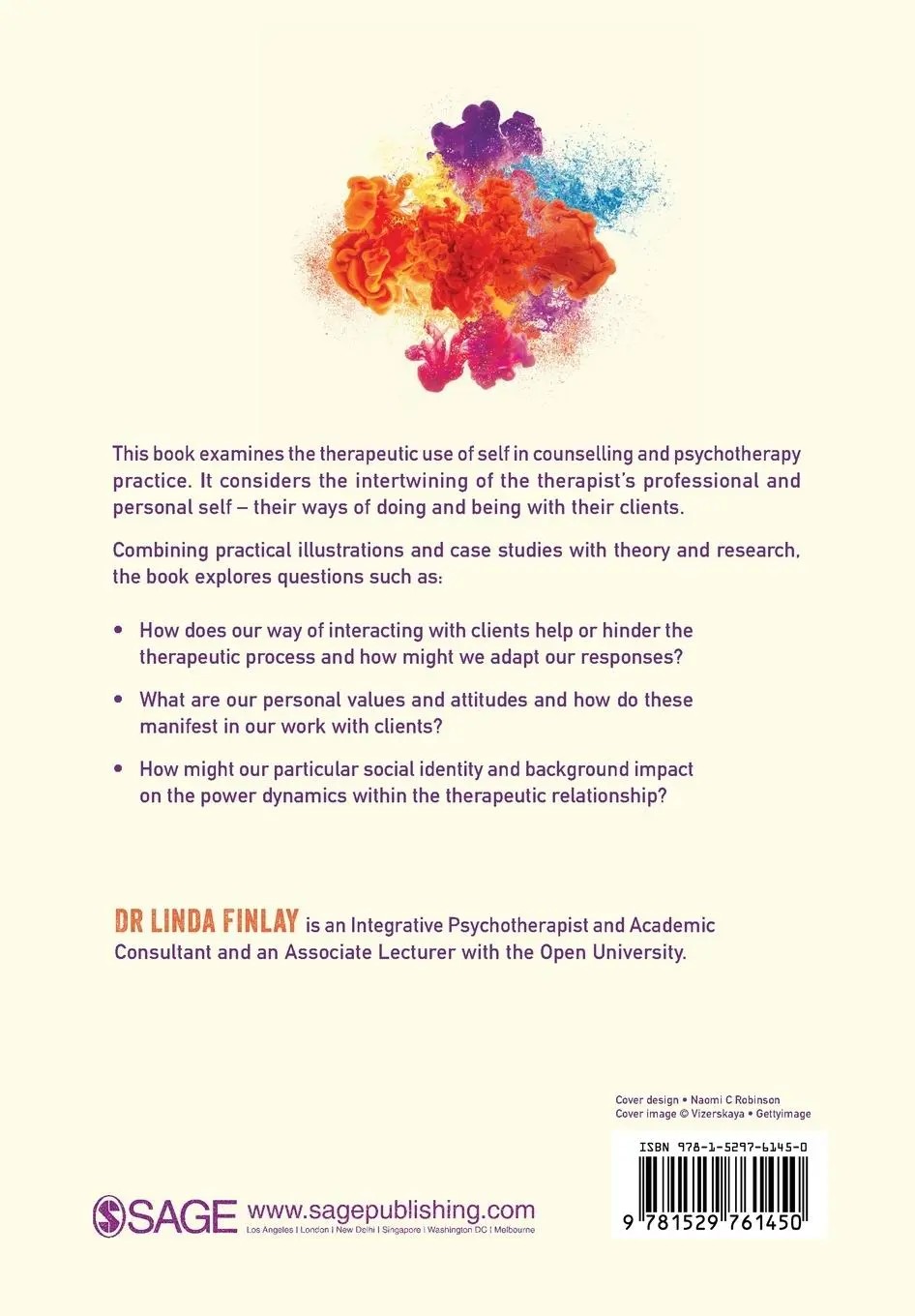 Rückseite: 9781529761450 | The Therapeutic Use of Self in Counselling and Psychotherapy | Finlay