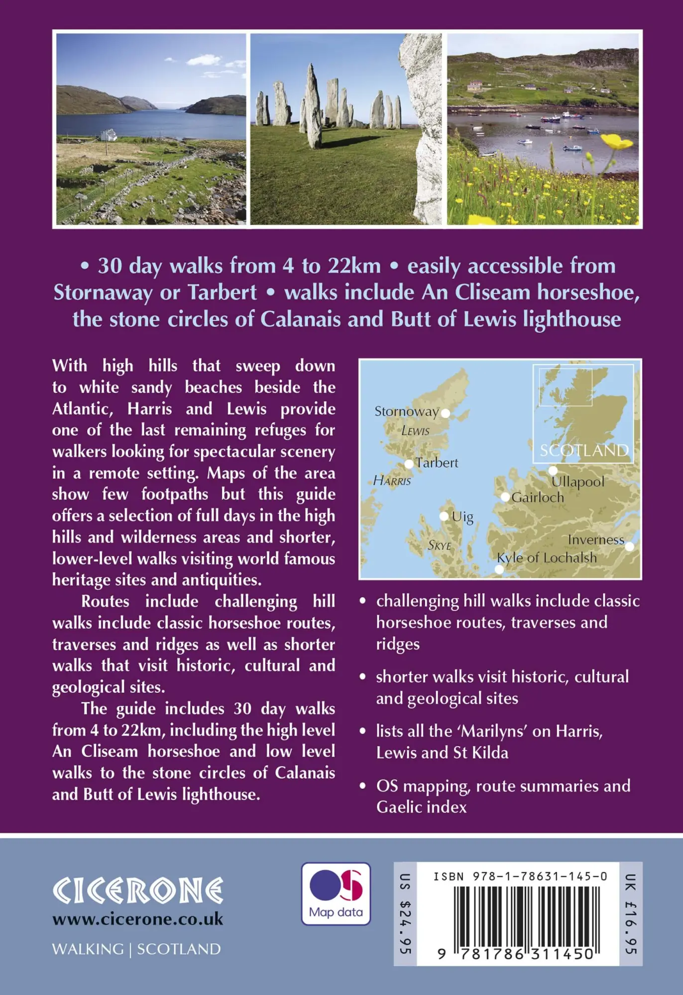Rückseite: 9781786311450 | Walking on Harris and Lewis | 30 day walks exploring the islands