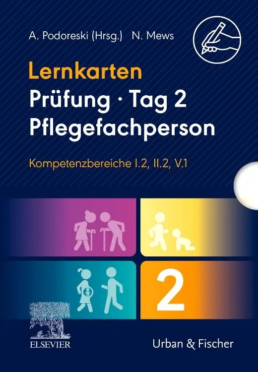 Cover: 9783437251450 | Lernkarten Prüfung - Tag 2, Pflegefachperson, Kompetenzbereiche...