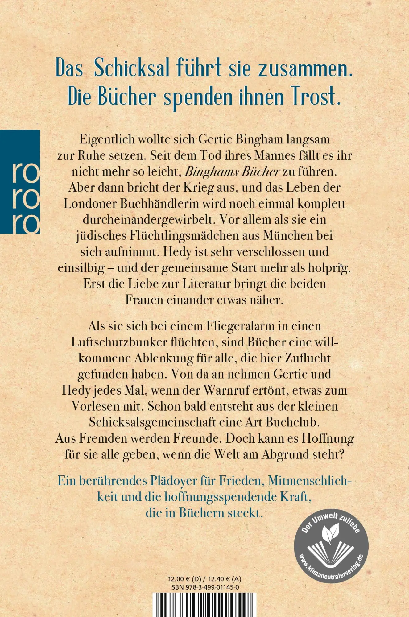 Rückseite: 9783499011450 | Der Buchclub - Ein Licht in dunklen Zeiten | Annie Lyons | Taschenbuch