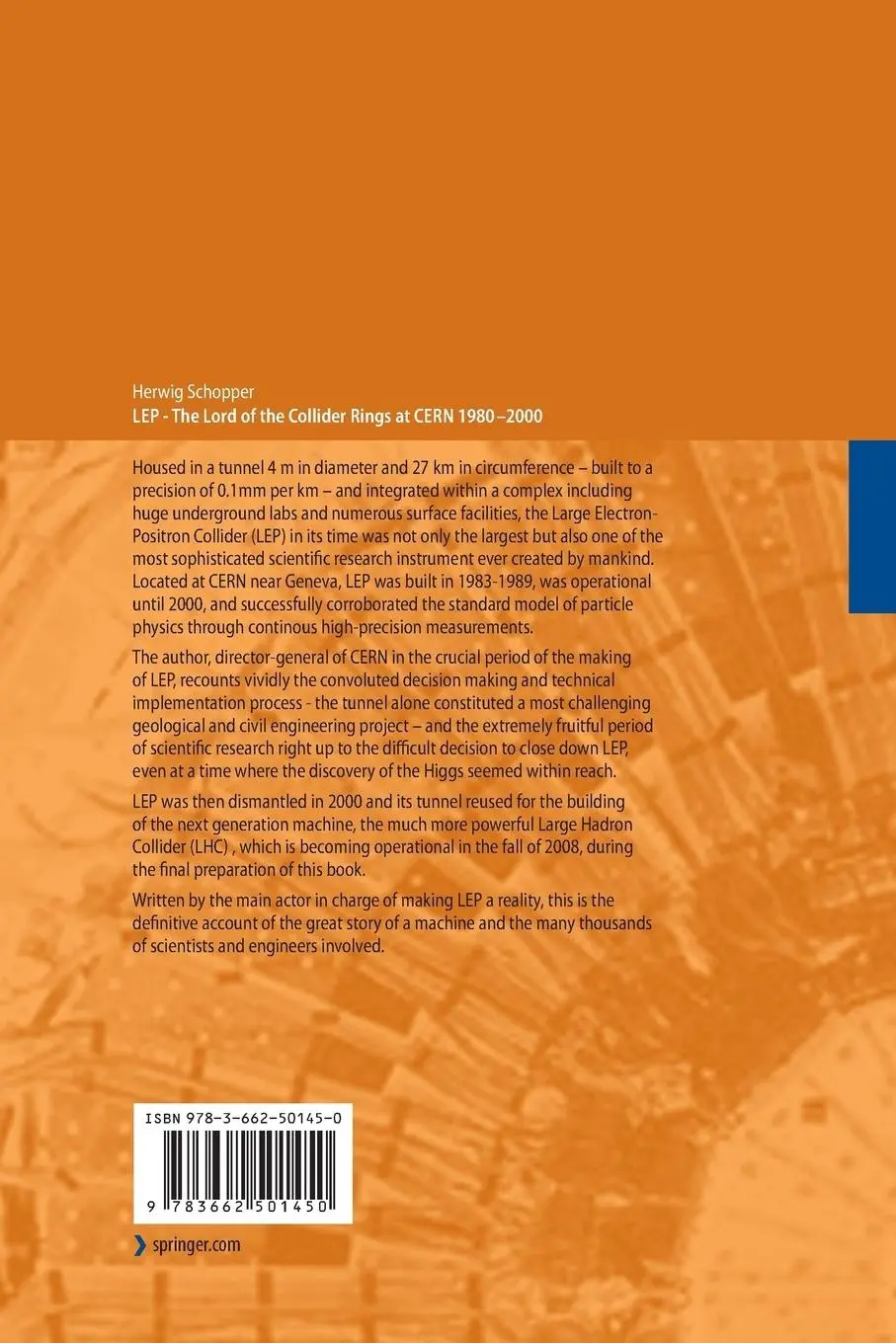 Rückseite: 9783662501450 | LEP - The Lord of the Collider Rings at CERN 1980-2000 | Schopper