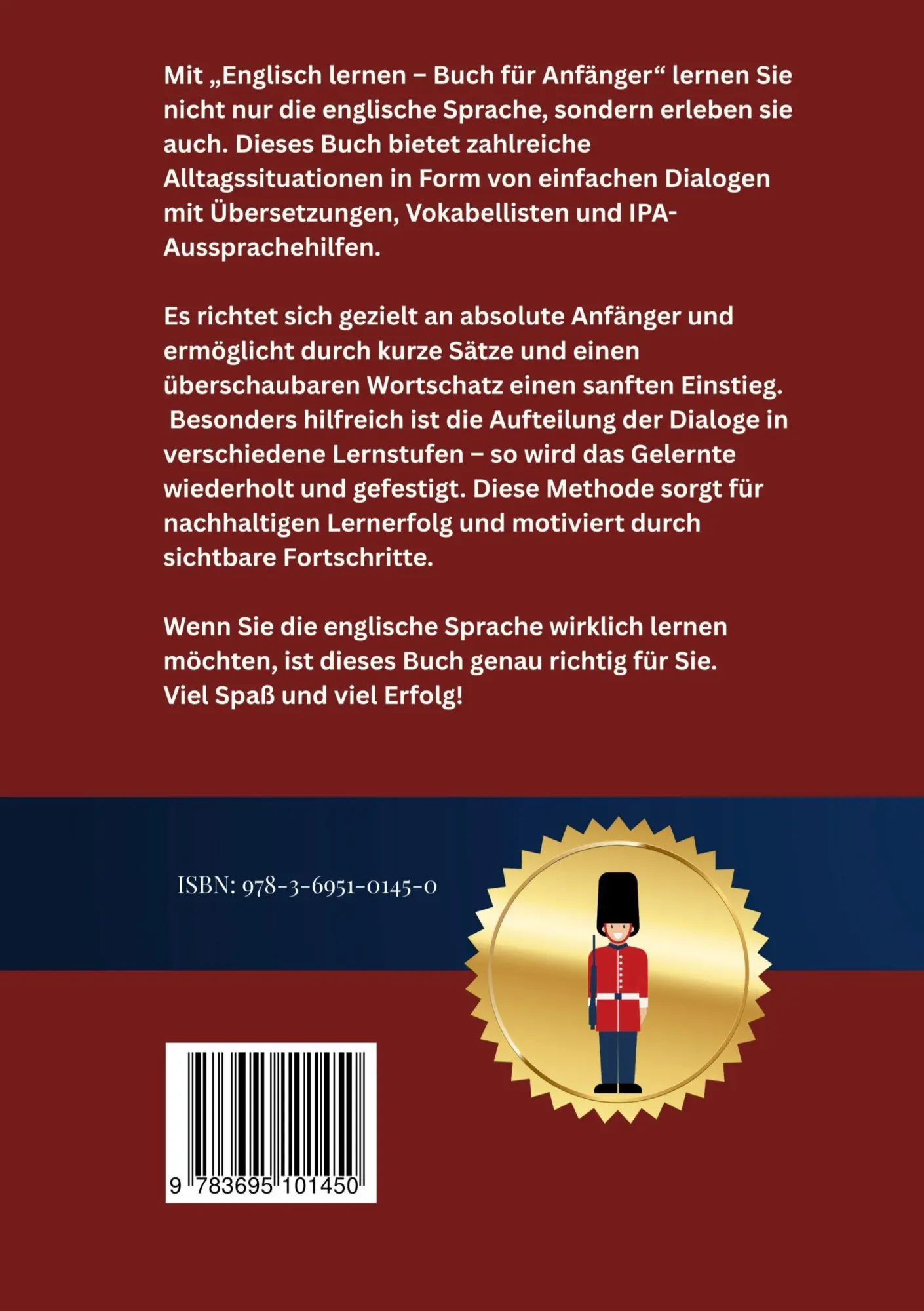 Rückseite: 9783695101450 | Englisch lernen - Buch für Anfänger | Maximilian Sebastian Wagner