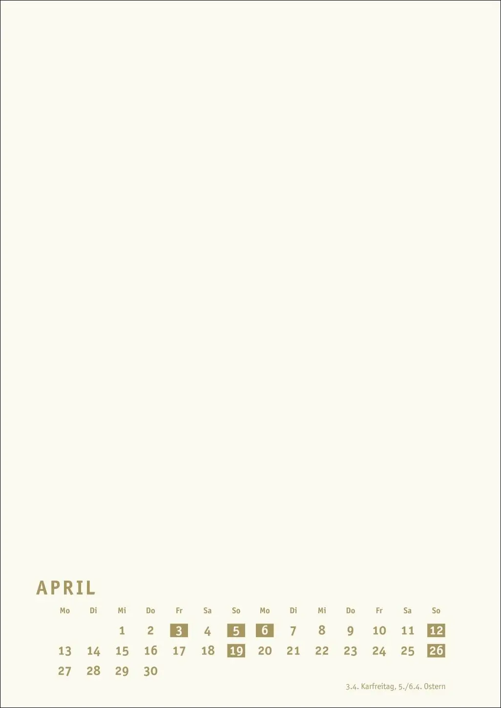 Bild: 9783756411450 | Premium-Bastelkalender gold A4 2026 | Heye | Kalender | Spiralbindung