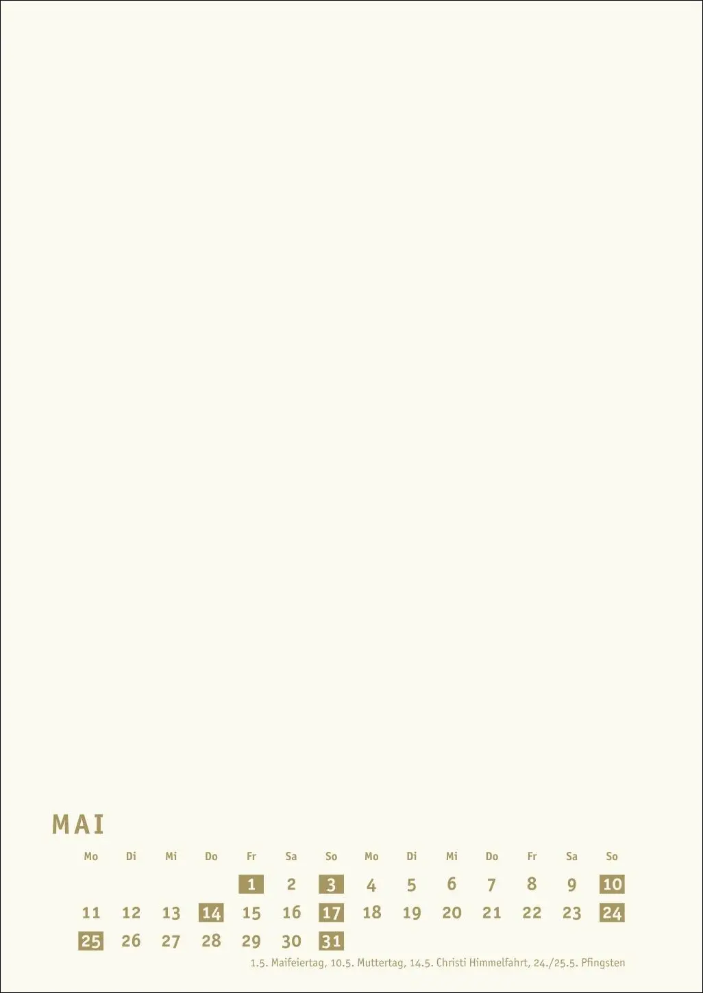 Bild: 9783756411450 | Premium-Bastelkalender gold A4 2026 | Heye | Kalender | Spiralbindung