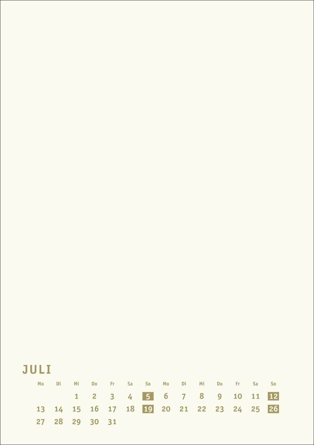 Bild: 9783756411450 | Premium-Bastelkalender gold A4 2026 | Heye | Kalender | Spiralbindung