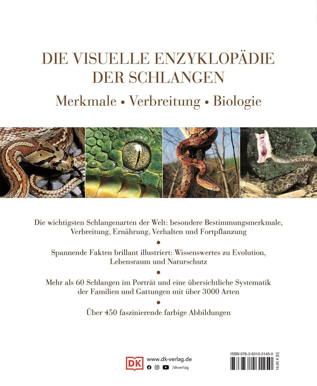 Rückseite: 9783831031450 | Schlangen | Die interessantesten Arten der Welt | Chris Mattison