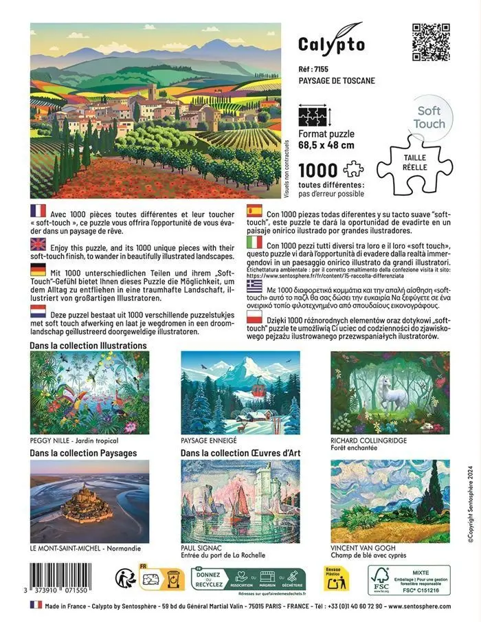 Bild: 3373910071550 | CALYPTO - Toskana 1000 Teile | Spiel | Karton | 3907155 | Deutsch