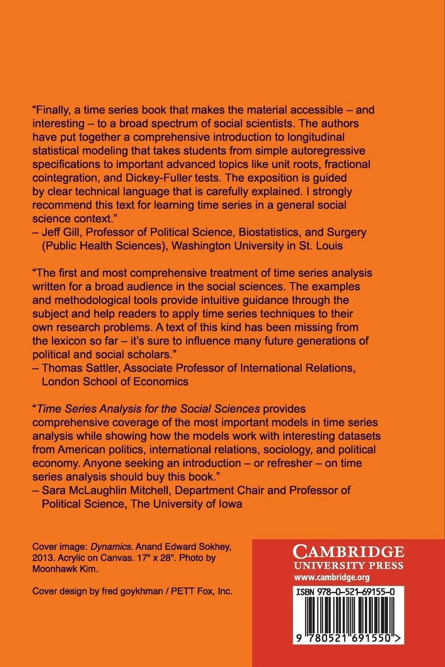 Rückseite: 9780521691550 | Time Series Analysis for the Social Sciences | Taschenbuch | Englisch