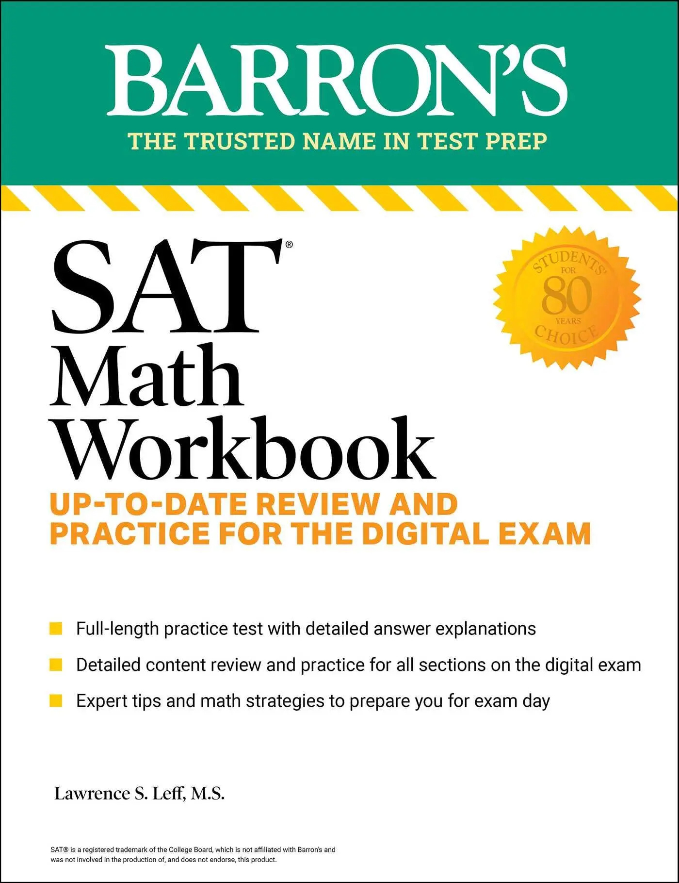 SAT Math Workbook: Up-to-Date Practice for the Digital Exam
