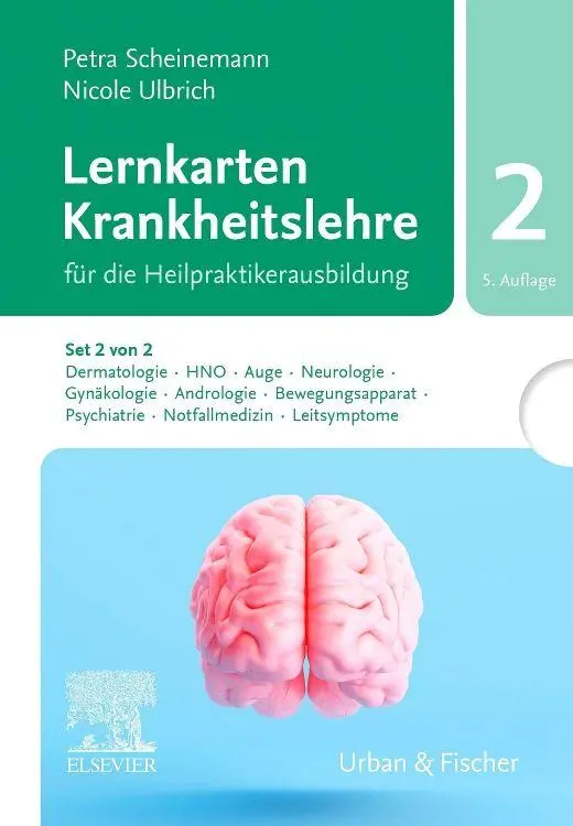 Cover: 9783437551550 | Lernkarten Krankheitslehre Set 2 für die Heilpraktikerausbildung....
