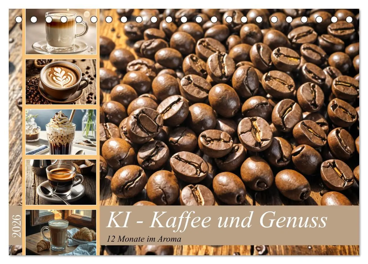 Cover: 9783457351550 | KI - Kaffee und Genuss 12 Monate im Aroma (Tischkalender 2026 DIN...