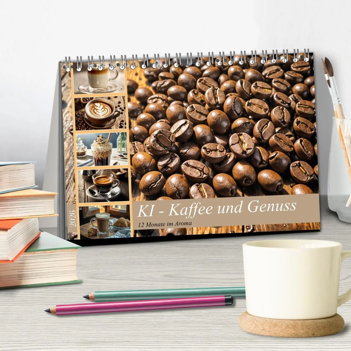 Bild: 9783457351550 | KI - Kaffee und Genuss 12 Monate im Aroma (Tischkalender 2026 DIN...