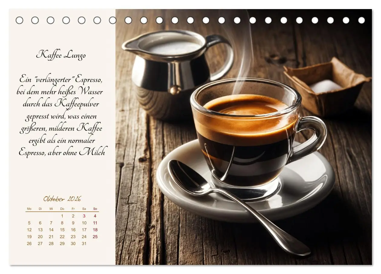 Bild: 9783457351550 | KI - Kaffee und Genuss 12 Monate im Aroma (Tischkalender 2026 DIN...