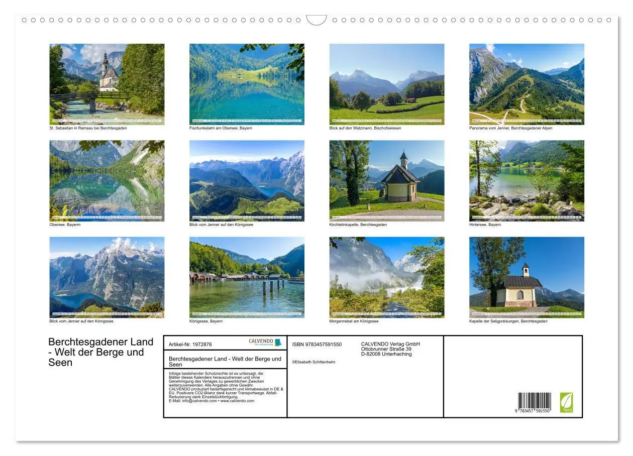 Bild: 9783457591550 | Berchtesgadener Land - Welt der Berge und Seen (Wandkalender 2026...