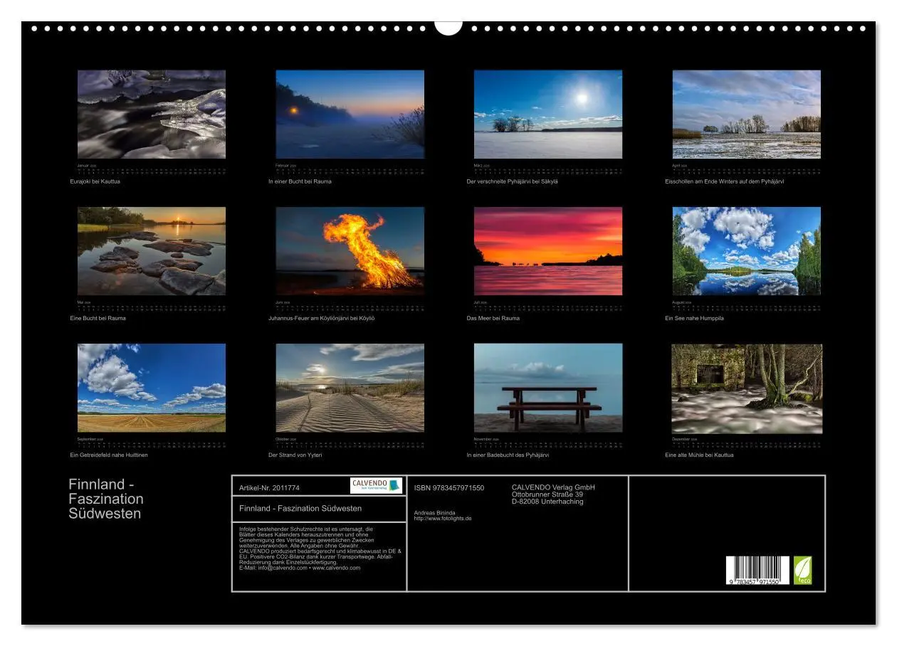 Bild: 9783457971550 | Finnland - Faszination Südwesten (Wandkalender 2026 DIN A2 quer),...