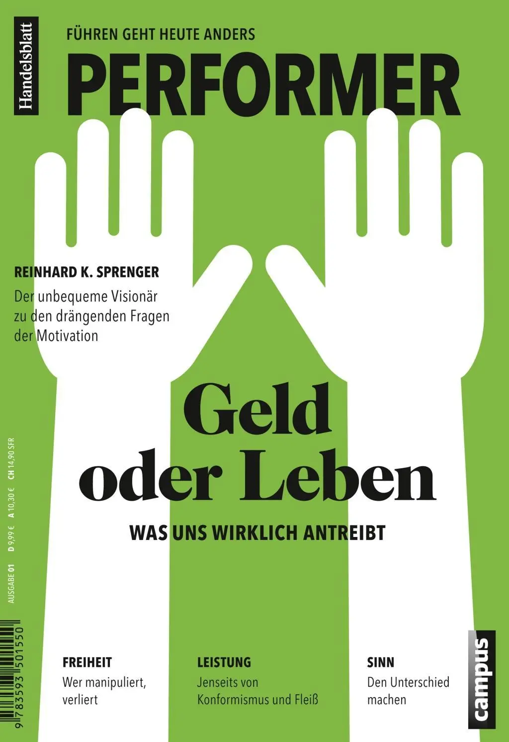 Cover: 9783593501550 | Geld oder Leben | Reinhard K. Sprenger | Taschenbuch | 112 S. | 2014