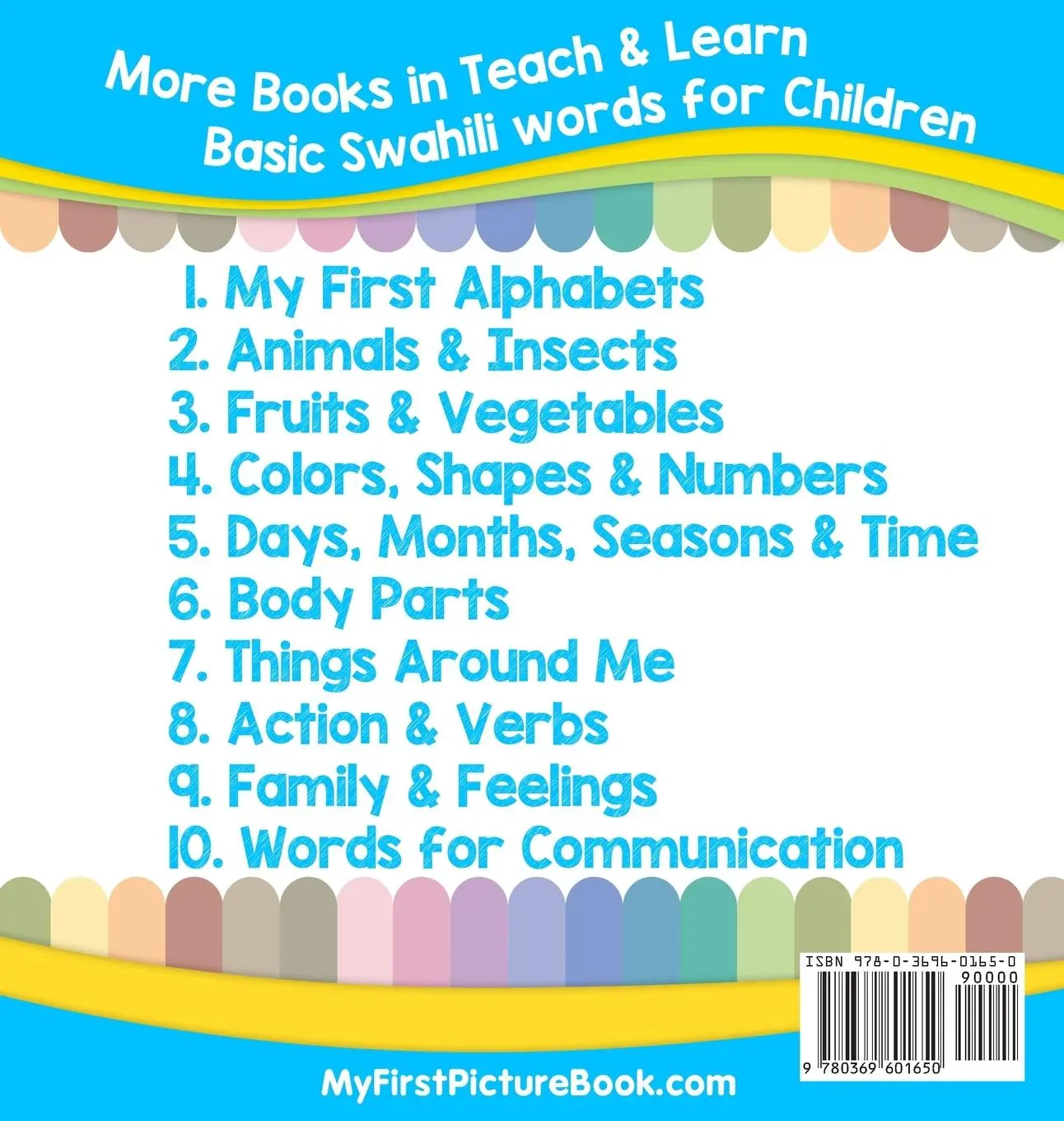 Rückseite: 9780369601650 | My First Swahili Alphabets Picture Book with English Translations | S.