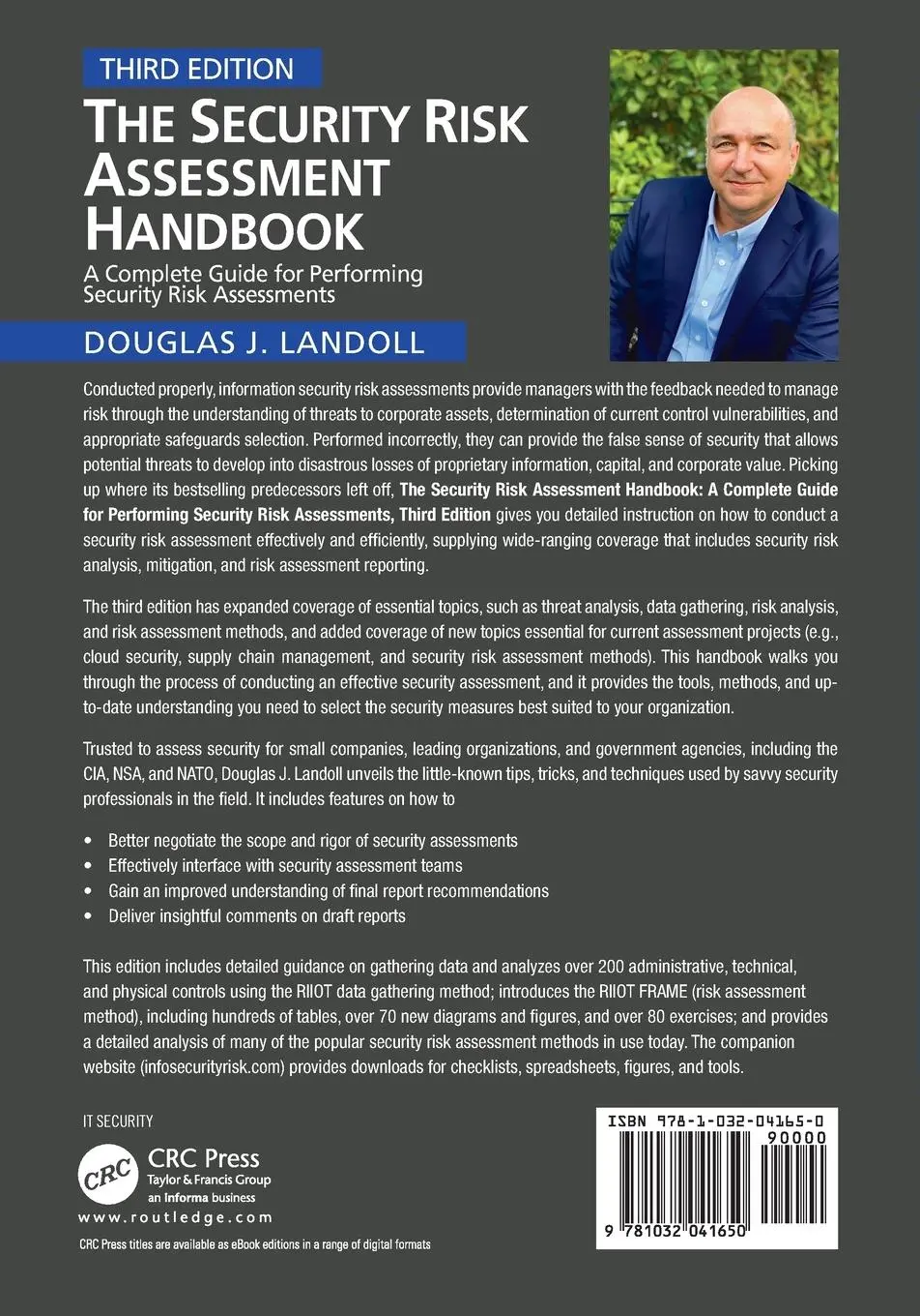 Rückseite: 9781032041650 | The Security Risk Assessment Handbook | Douglas Landoll | Taschenbuch