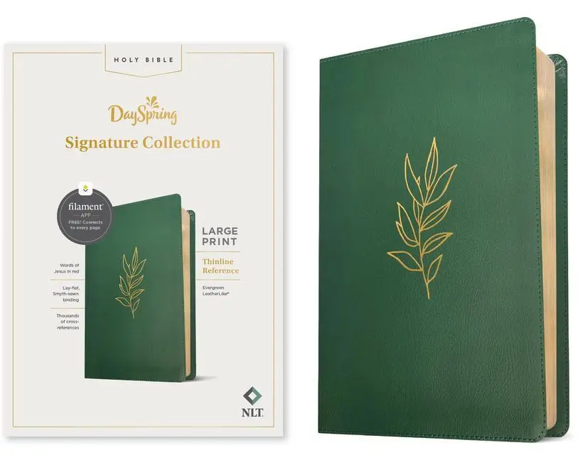 Cover: 9781496461650 | NLT Large Print Thinline Reference Bible, Dayspring Signature...