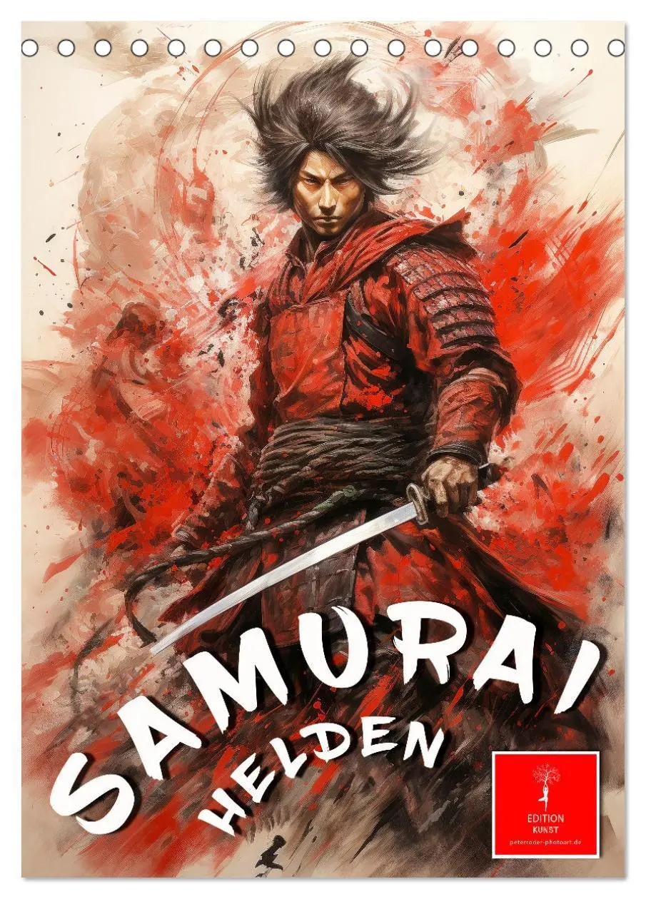 Cover: 9783516291650 | Samurai Helden (Tischkalender 2026 DIN A5 hoch), CALVENDO...