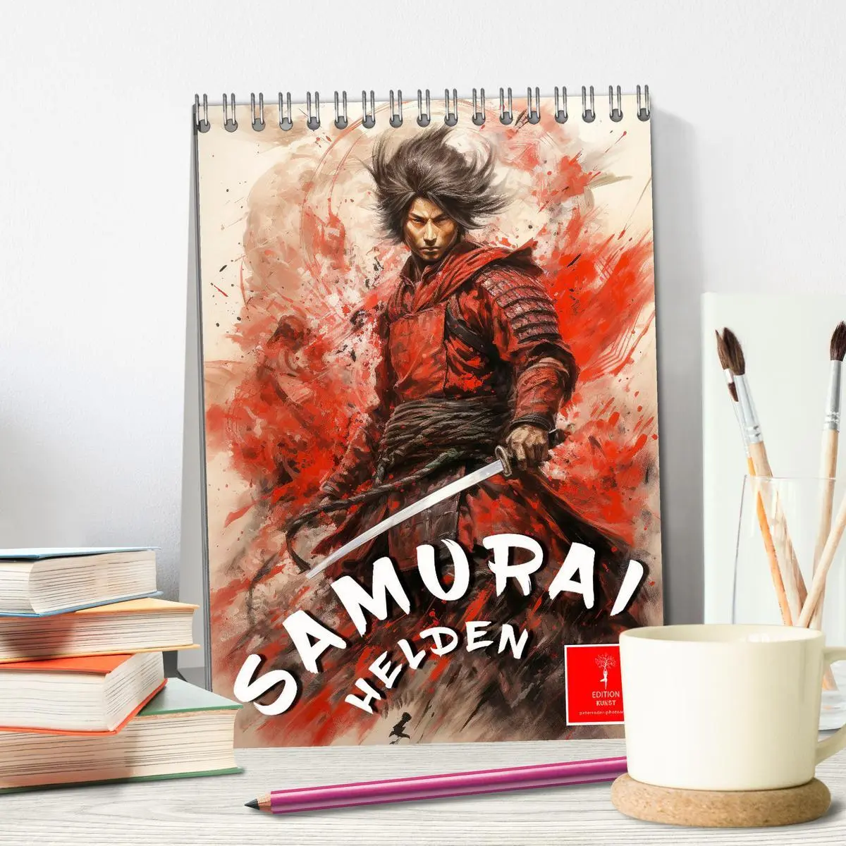 Bild: 9783516291650 | Samurai Helden (Tischkalender 2026 DIN A5 hoch), CALVENDO...