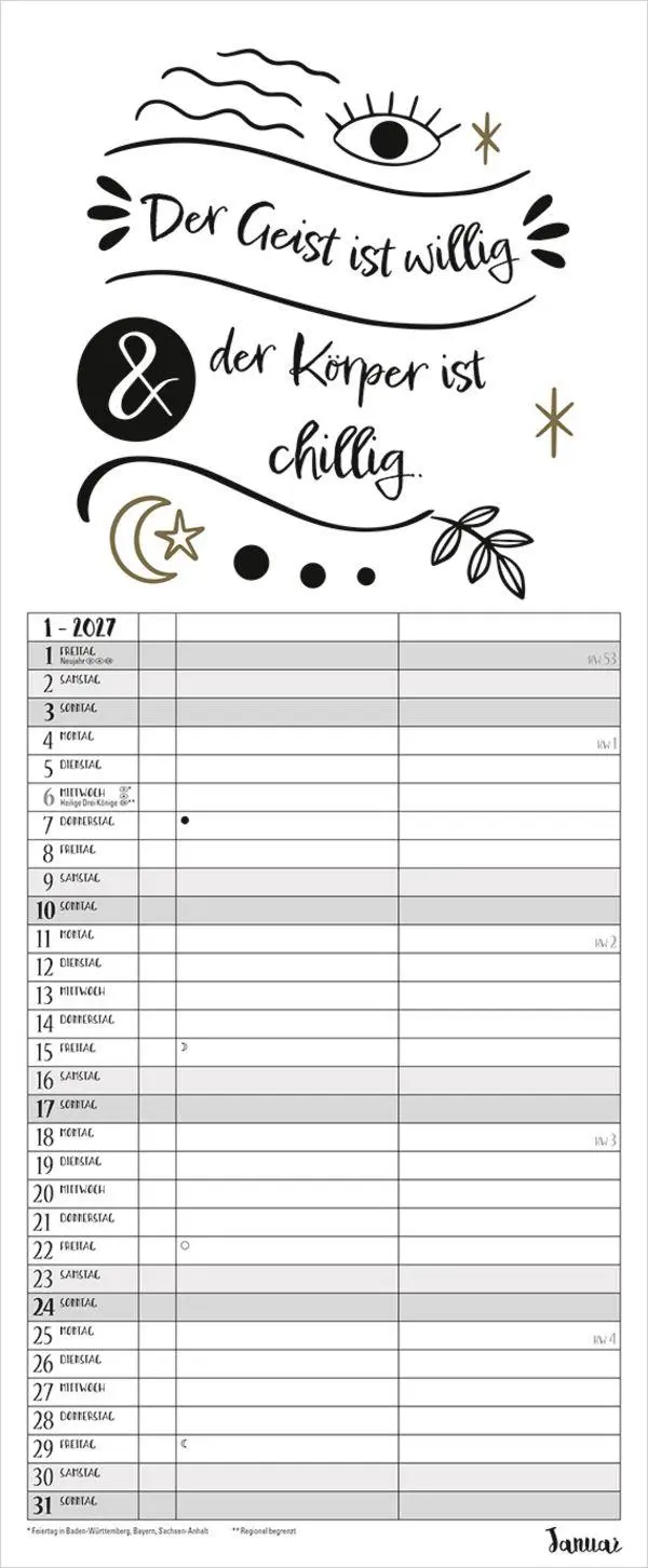 Bild: 9783819301650 | My Timer Visual Words 2027 | Verlag Korsch | Kalender | Spiralbindung