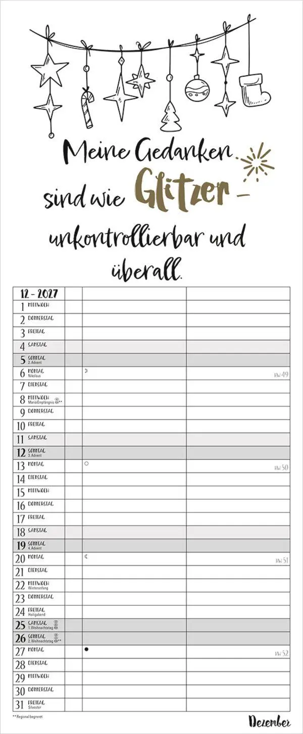 Bild: 9783819301650 | My Timer Visual Words 2027 | Verlag Korsch | Kalender | Spiralbindung