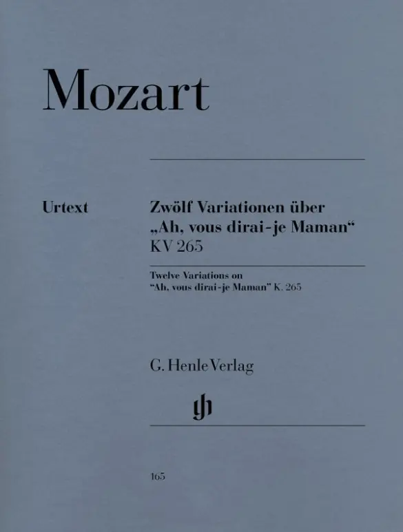 Cover: 9790201801650 | 12 Variationen über "Ah, vous dirai-je Maman" KV 265 (300e) | Mozart