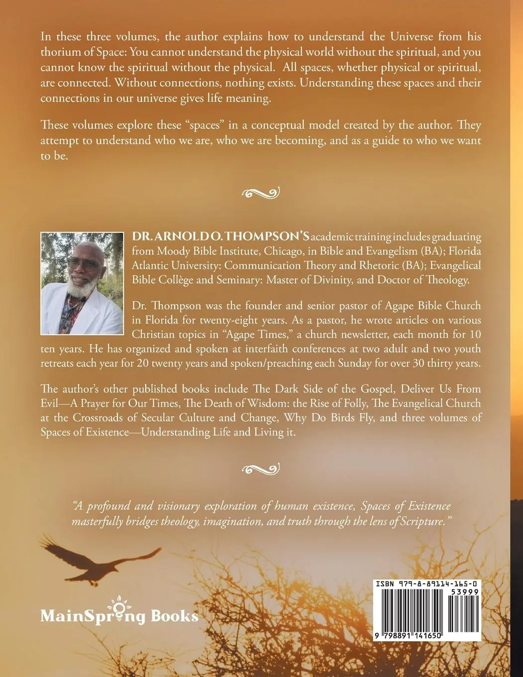 Rückseite: 9798891141650 | Spaces of Existence Volume One | Understanding Life and Living It