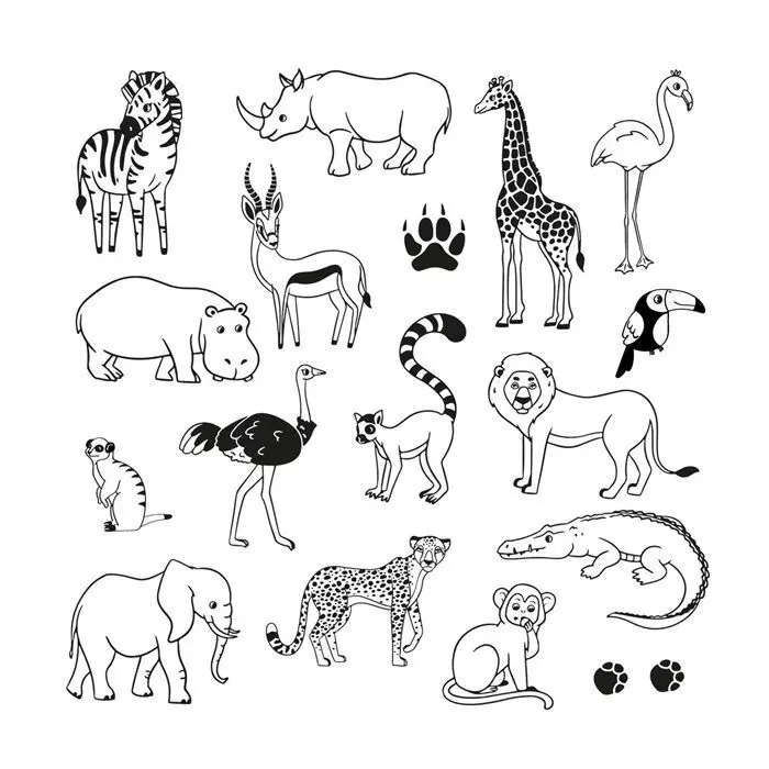 Bild: 3660016851750 | ALADINE - Kinder Stempel Funny Savanne | 3085175 | ALADINE