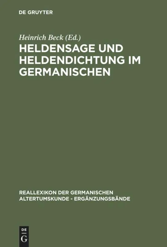 Cover: 9783110111750 | Heldensage und Heldendichtung im Germanischen | Heinrich Beck | Buch