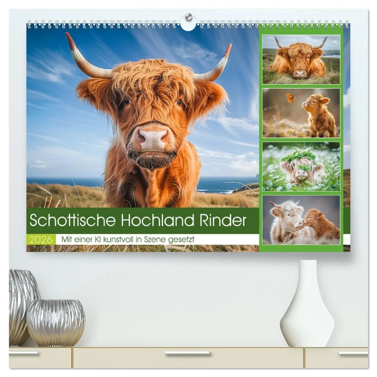 Cover: 9783457401750 | Schottische Hochland Rinder (hochwertiger Premium Wandkalender 2026...