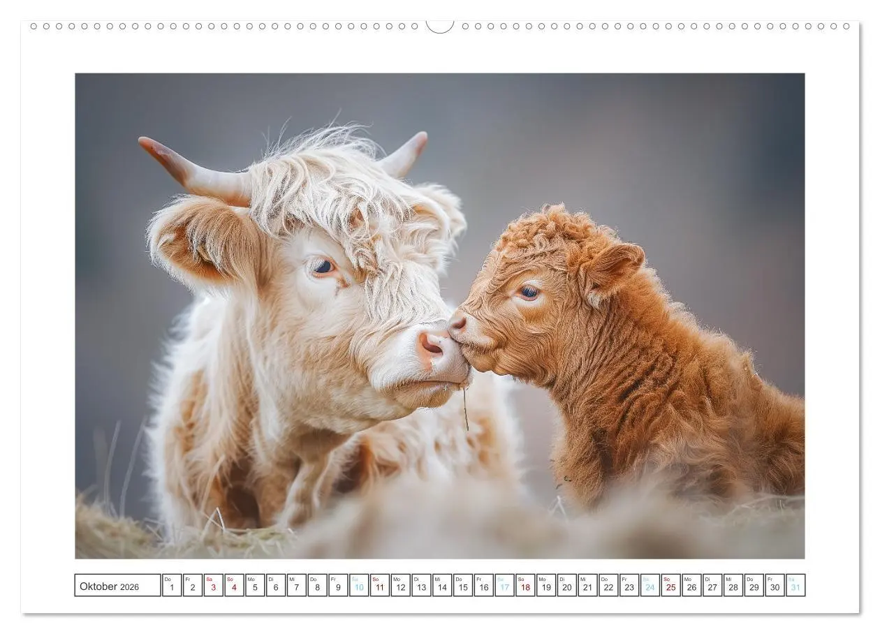 Bild: 9783457401750 | Schottische Hochland Rinder (hochwertiger Premium Wandkalender 2026...