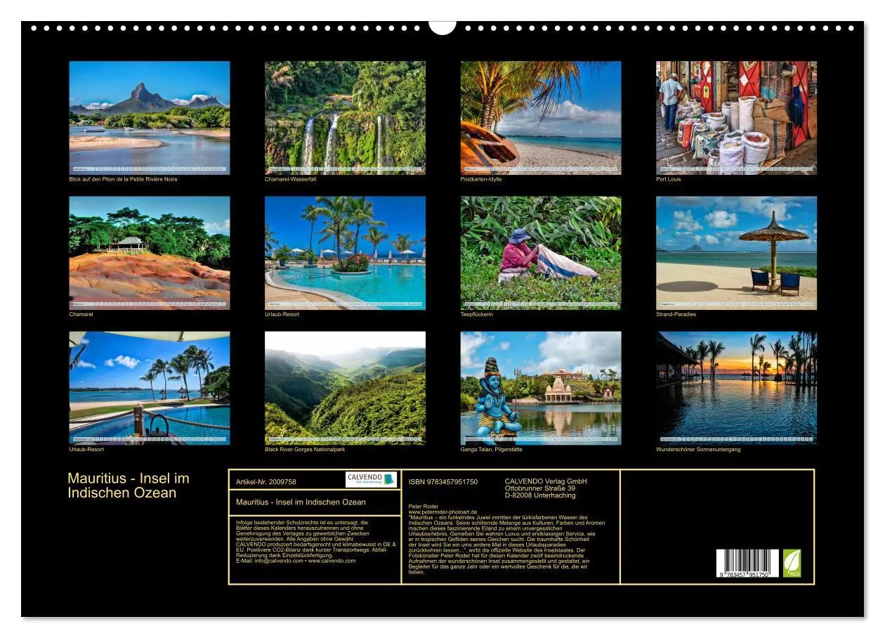 Bild: 9783457951750 | Mauritius - Insel im Indischen Ozean (Wandkalender 2026 DIN A2...