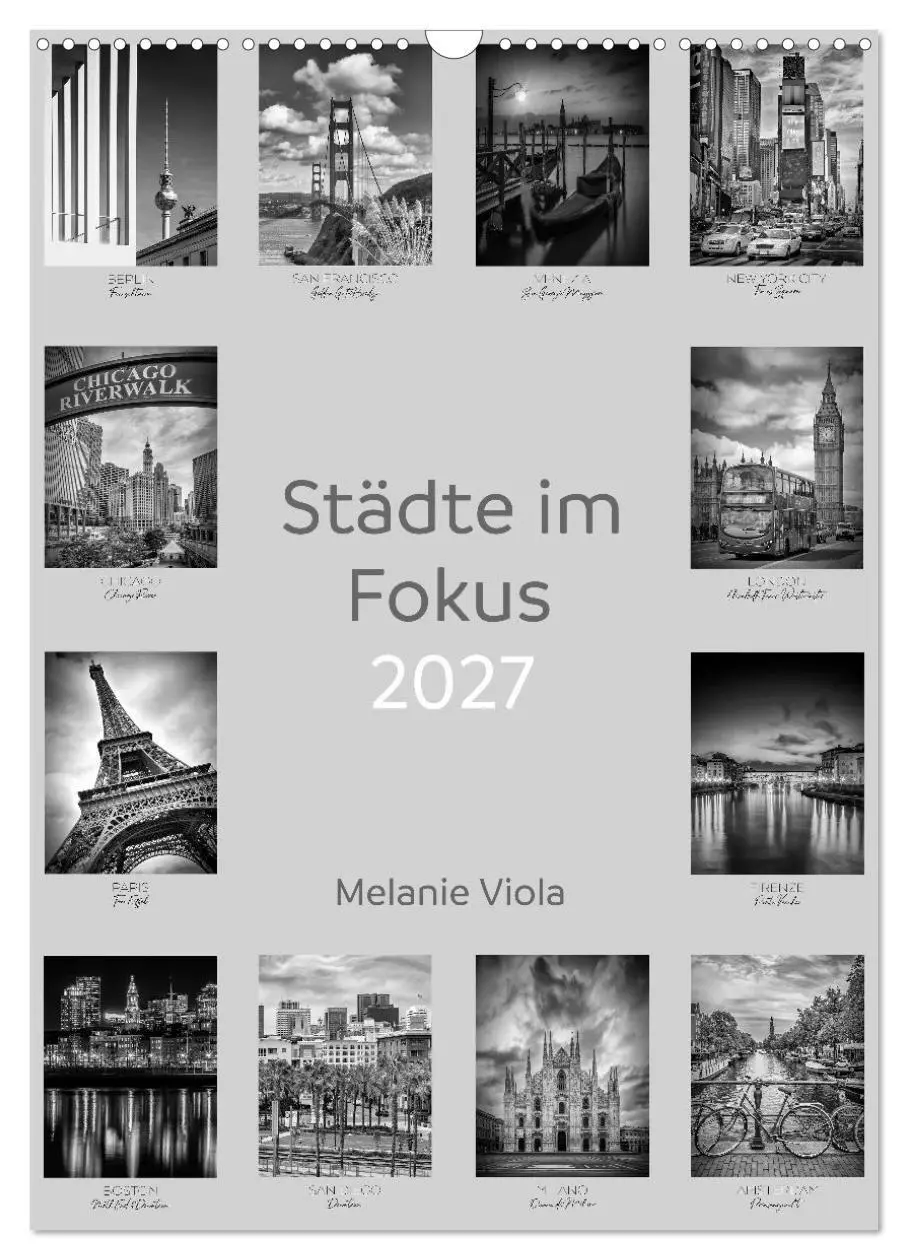 Cover: 9783516801750 | Städte im Fokus (Wandkalender 2027 DIN A3 hoch), CALVENDO...