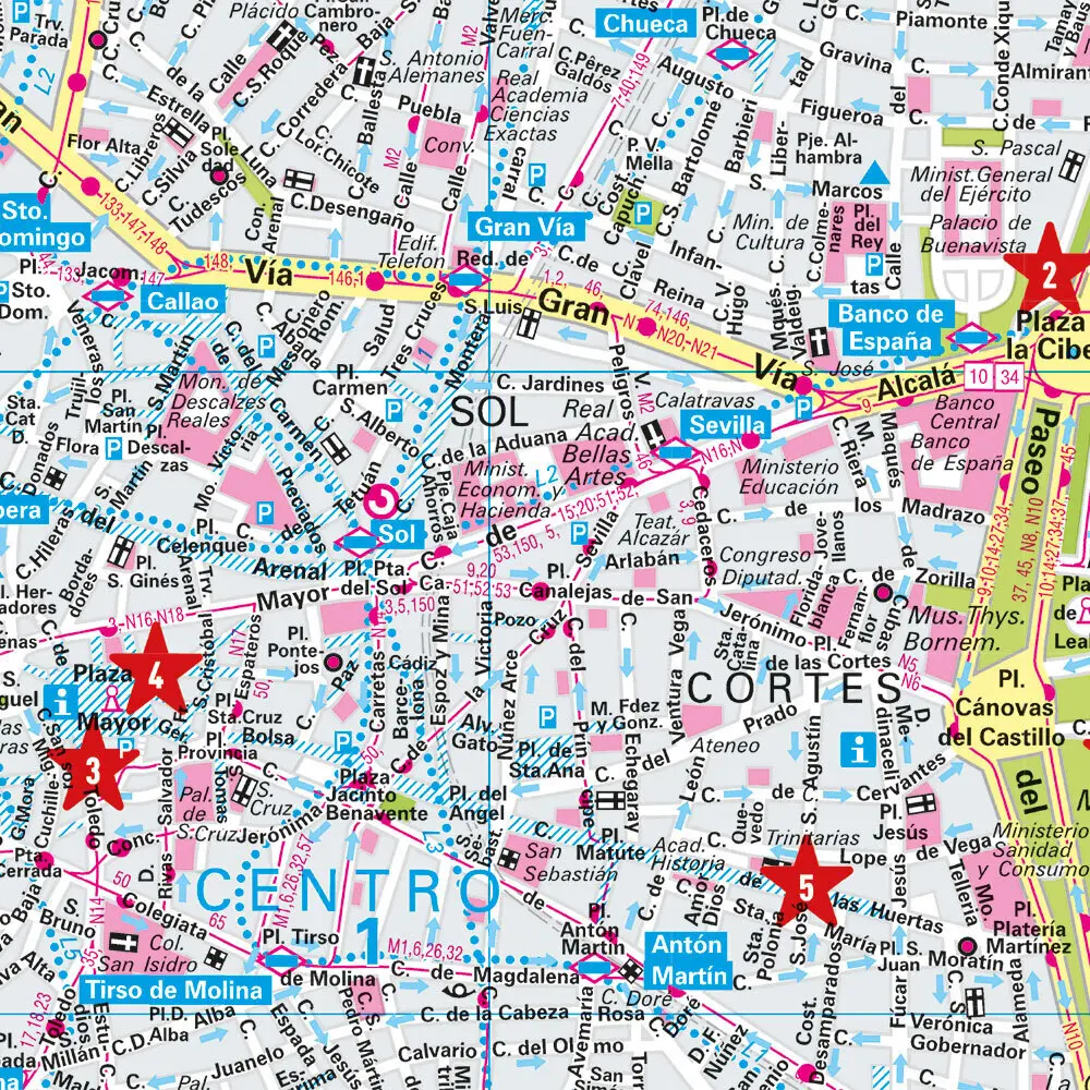 Bild: 9783829741750 | MARCO POLO Cityplan Madrid 1:12.000 | Marco Polo Verlag | (Land-)Karte