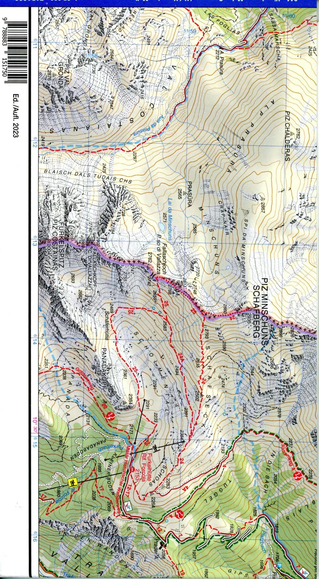 Bild: 9788883151750 | Tabacco Wandern Vinschgau-Mals-Sesvenna-Val Venosta-Malles 1:25000