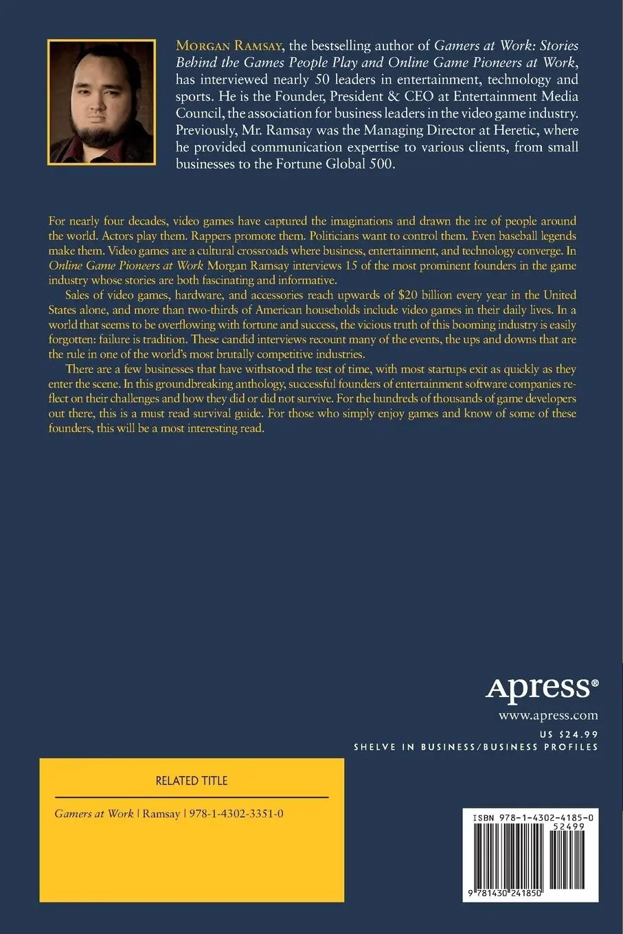 Rückseite: 9781430241850 | Online Game Pioneers at Work | Morgan Ramsay | Taschenbuch | xiv